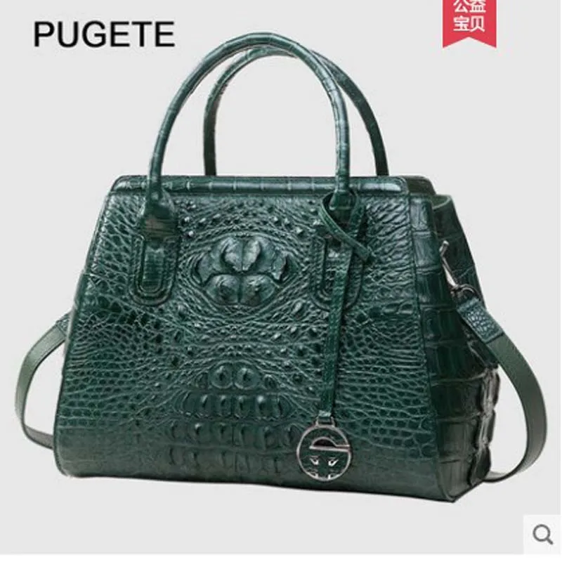 

pugete Thai crocodile leather handbag 2019 new fashion single-shoulder diagonal straddle bag leather handbag