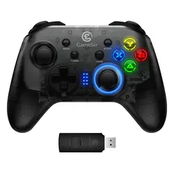 GameSir коврик T4 Беспроводной 2,4 ГГц аппаратный ключ Bluetooth игровой контроллер Беспроводной джойстик с Тип-C кабель для Windows (7/8/9/10) PC