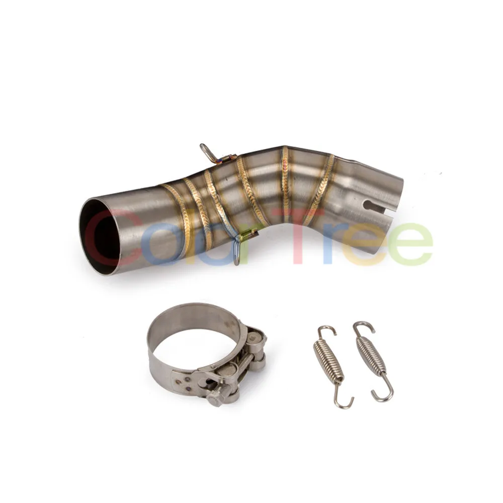 

Motorcycle Exhaust Muffler Middle Pipe Connector Adapter Muffler Mid Pipe For Kawasaki Z900 2017 2018