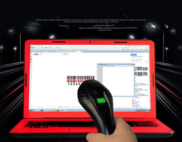 

Support scanning the screen CCDwired scanner One-dimensional code scanner with automatic continuous scanning gun USB
