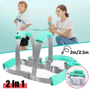 

Toddler Anti Lost Wrist Link Add Key Lock Toddler Leash Baby Walker Safety Belt Wristband Walking Strap Rope Adjustable Harness