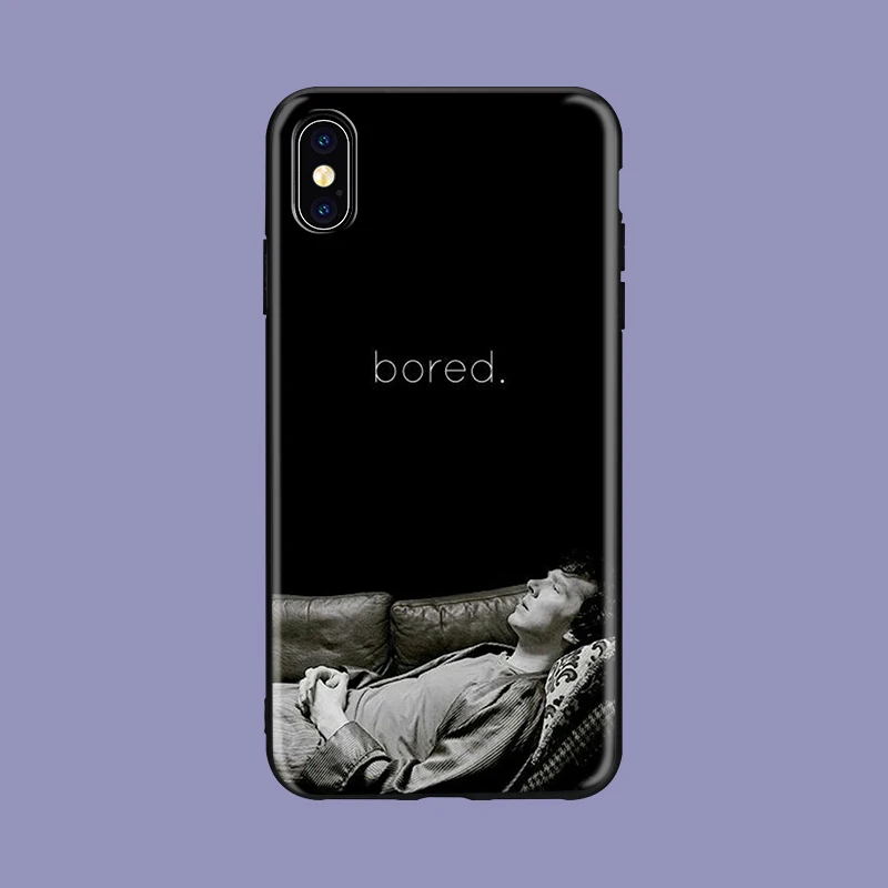 Шерлок 221b baker street черный мягкий чехол для телефона iPhone 8 7 6 6 S Plus X XS MAX 5 5S SE XR Шерлок - Цвет: 657