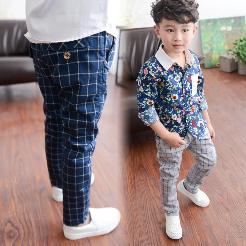 plaid boys pants - Pi Pants