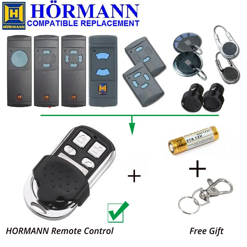 Handsender для Hormann HSM2 HSM4 868 фиксированный код открывалка Радиоуправление пульт дистанционного управления клон дубликатор RU/EU используется 12 В 27A батарея