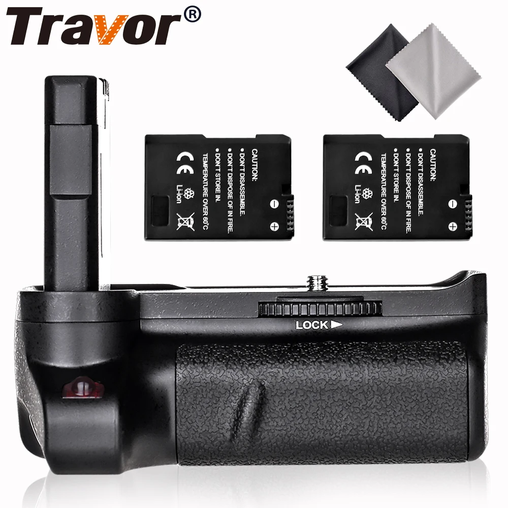 Travor вертикальный батарейный блок для камеры Nikon D3400 DSLR + 2 шт. фотоэлемента