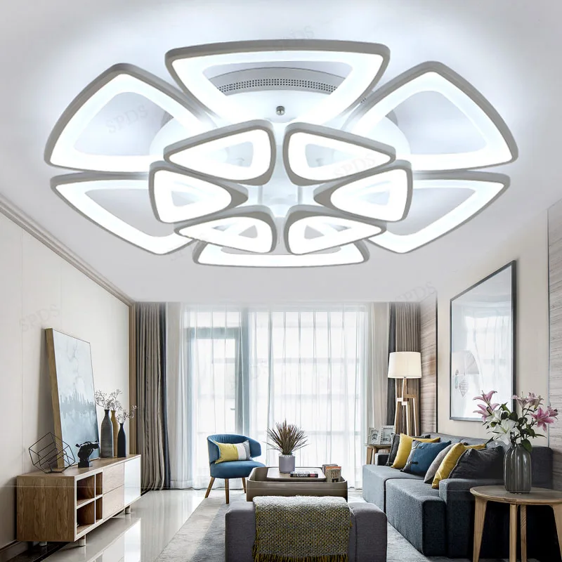 

Modern Wrought Iron Acrylic LED Sanyang Kaitai Interior Lighting Ceiling Light Personality Remote Control Surface Ceiling Light