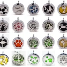 Дерево жизни& Бейсбол& сова кулон 30 мм ароматерапия с парфюмом эфирное масло духи медальон со светорассеивателем с 1 шт. прокладка ожерелье