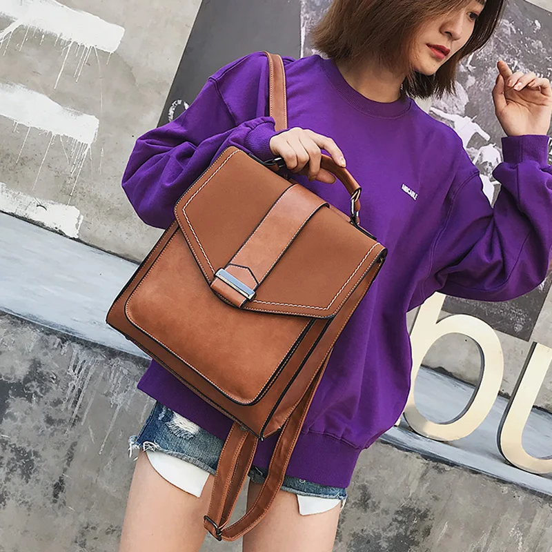 Новый для женщин кожаный рюкзак Mochila Feminina Большой Школьный девочки подростка