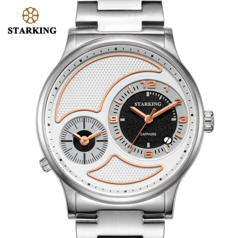 

STARKING 2018 New Men Watches Top Brand Luxury Retro Design Fashion Stainless Steel Men's Wrist Watch Quartz Relogio Male Clock