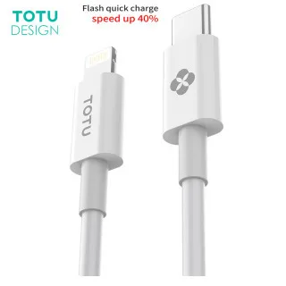 TOTU usb type C-8-контактный телефонный кабель для Lightning iPhone X, 8, 7, 6, 6S Plus, для Macbook, для iPhone, быстрое зарядное устройство, шнур OTG