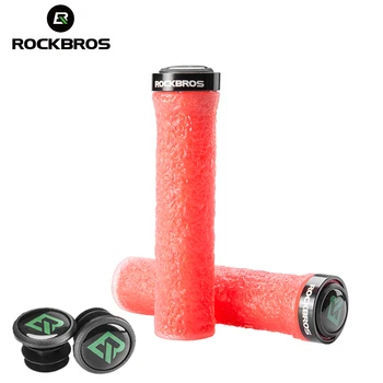 

ROCKBROS Bike Half Nelson Locking Grips Cycling BMX MTB Handlebar Bicycle Lightweight Rubber Anti Slip Lock On Grips Handle Bar