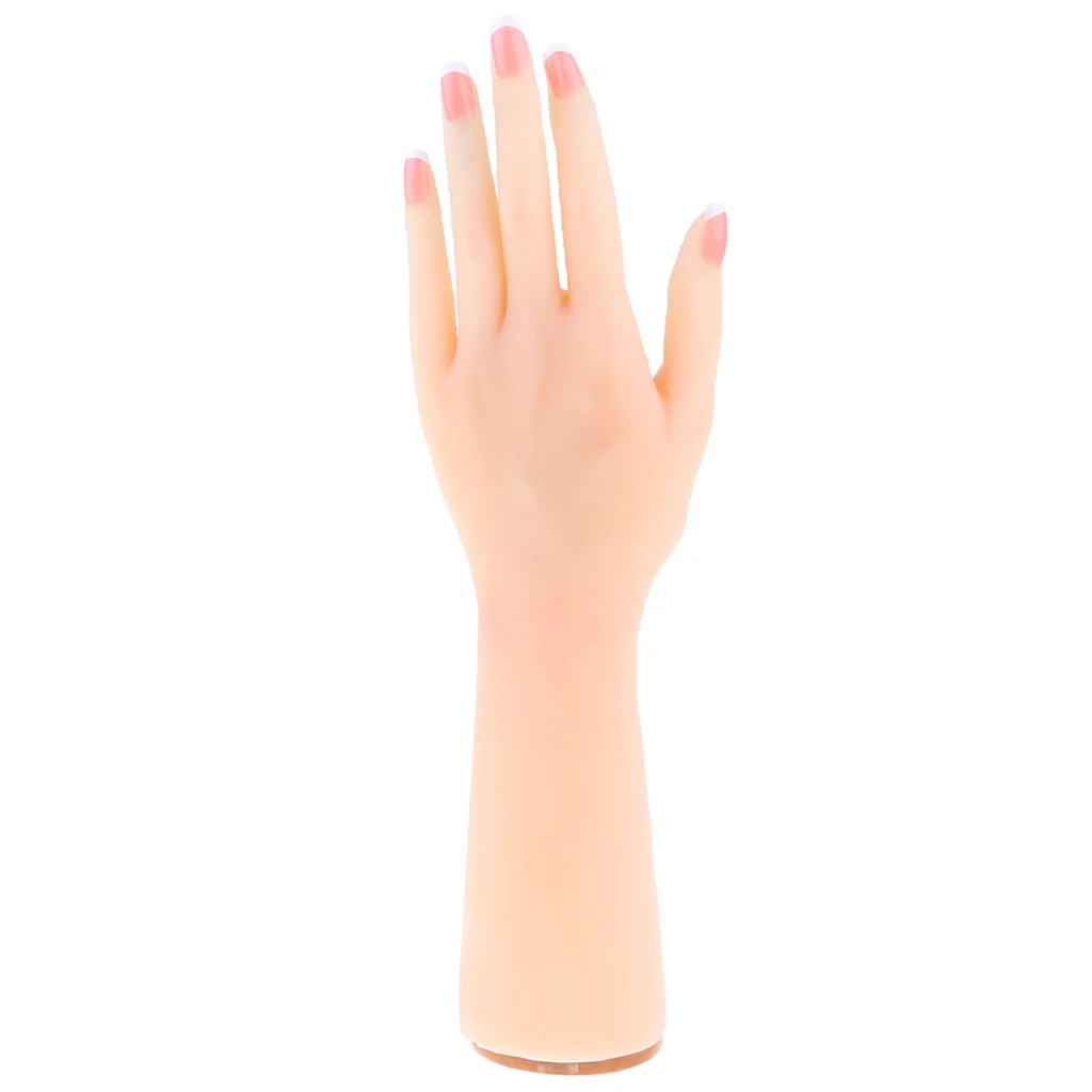 1:1 Lifesize Silicon Gel Female Hand Model Nail Art Practice Manicure Training Bracelet Jewelry Ring Display Prop Lab Supplies