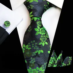 3 см шт./компл. 8 см мужской Формальные Галстуки набор галстуков Роскошные Вышивка Цветы галстук с платком запонки