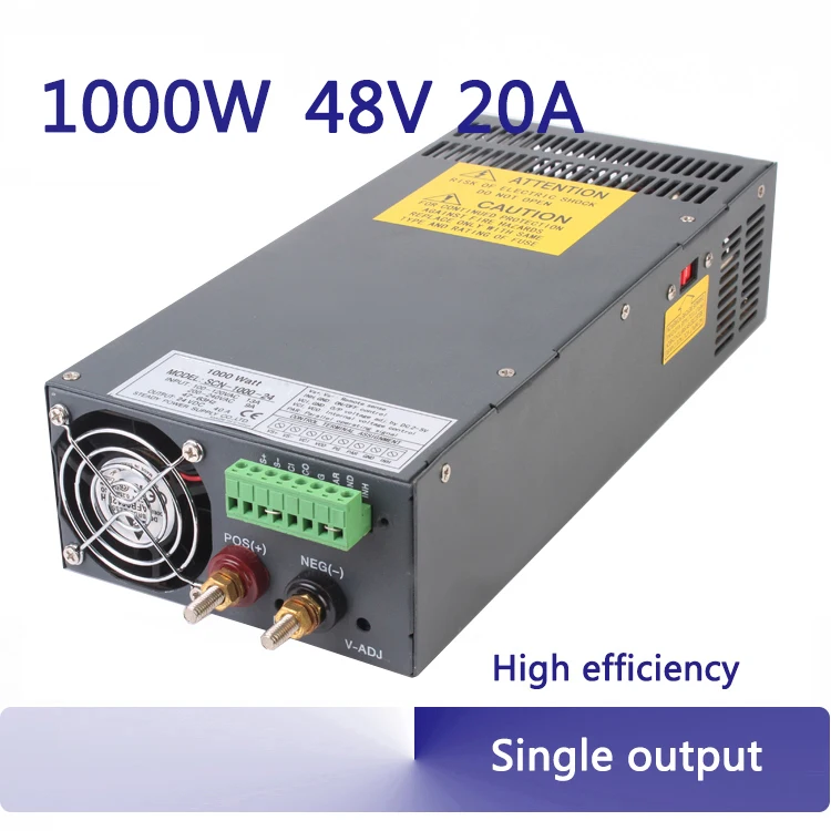 

48v 20a high power industrial pump single output 1000w switching power supply 220v to 48v regulator SCN-1000-48