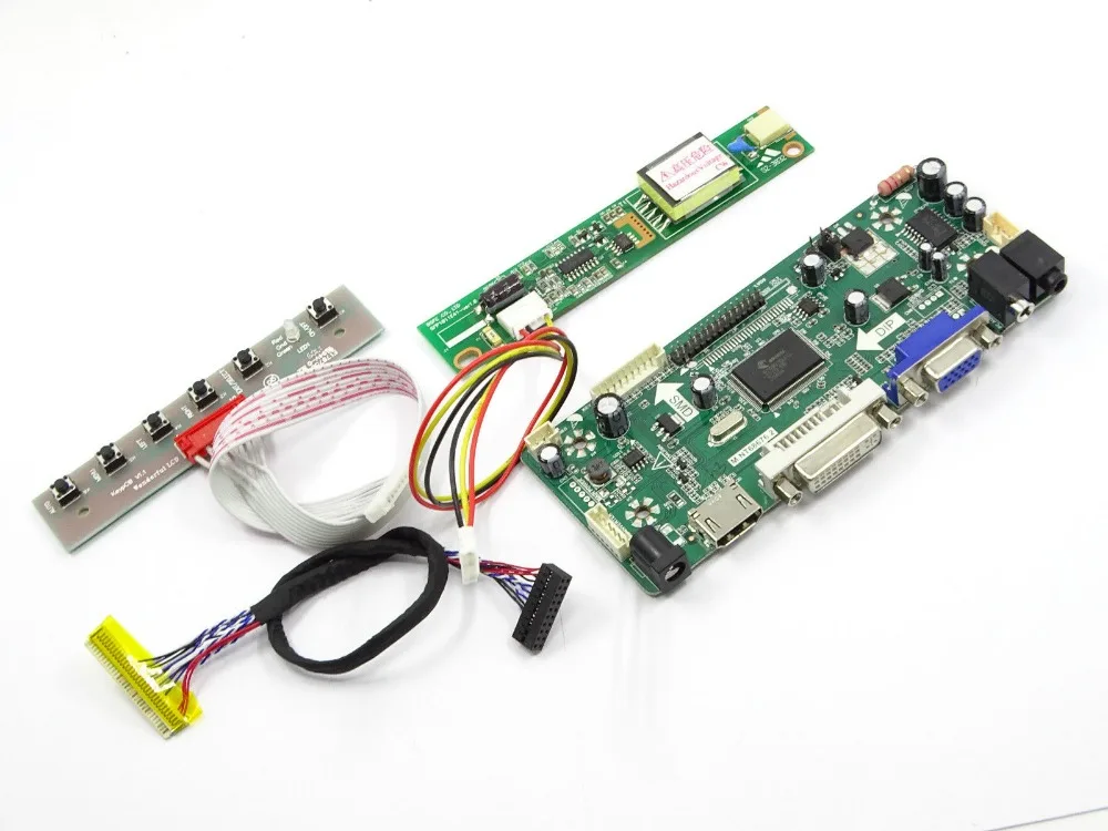DIY комплект экран ЖК дисплей плате контроллера(HDMI+ DVI+ VGA+ аудио) М. NT68676.2 драйвер платы для LQ154M1LW02 экран