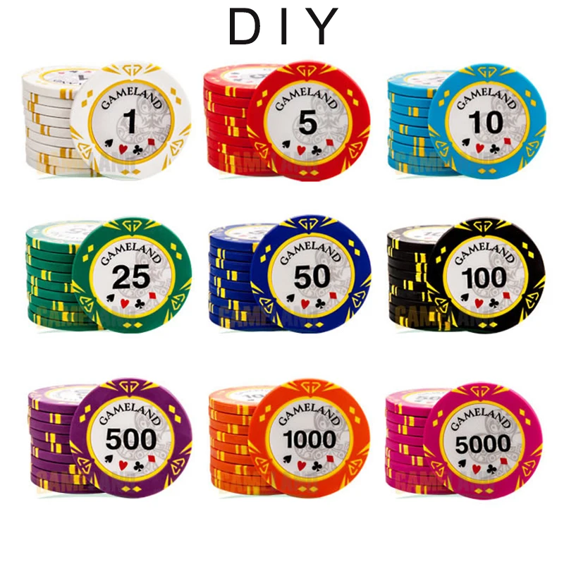 US $140.34 200PCS Poker Chips Set with DealerampAll Inamp2 Plastic Playing CardsampSuitcase Diamond Clay Poker Chips 14g 4034mm