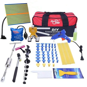 Price PDR Paintless Dent Repair Tools Slide Hammer Dent Lifter Pops A Dent Removal Bridge Puller Repair Pulling Tabs Hot Melt Glue Gun