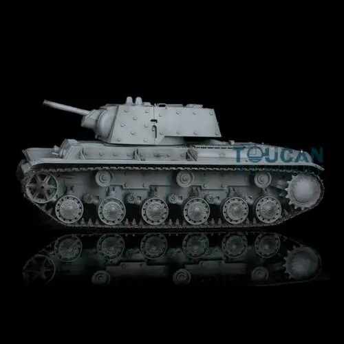 Henglong 1/16 серый 6,0 модернизированная советская KV-1 RTR rc Танк 3878 Вт/360 турель TH12653