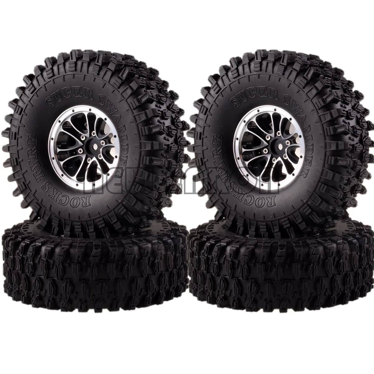 

NEW ENRON 1051-7037 4P RC 1/10 Rock Crawler Beadlock Wheel Rim & 120MM Super Swamper Tyre 1:10