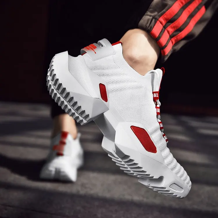 

Summer Spring 2019 New Streetwear High Top Trainers Shoes Men Casual Footwear
