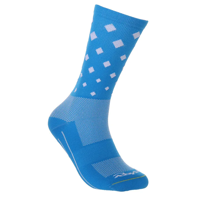 Высокое качество, женские спортивные носки, велосипедные носки для велоспорта, носки для бега на открытом воздухе, Компрессионные носки - Цвет: blue
