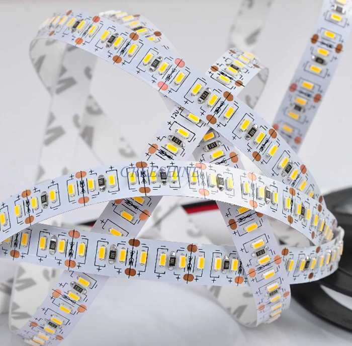 Неводостойкая гибкая светодиодная лента 204led s/M 20 Вт/м SMD 3014 12 В постоянного тока