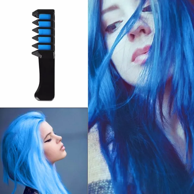 Us 1 12 30 Off Hair Color Chalk Design Crayons Temporary Pink White Grey Purple Blue Hair Dye With Comb 13 Colors Easy To Use Tslm2 In Hair Color