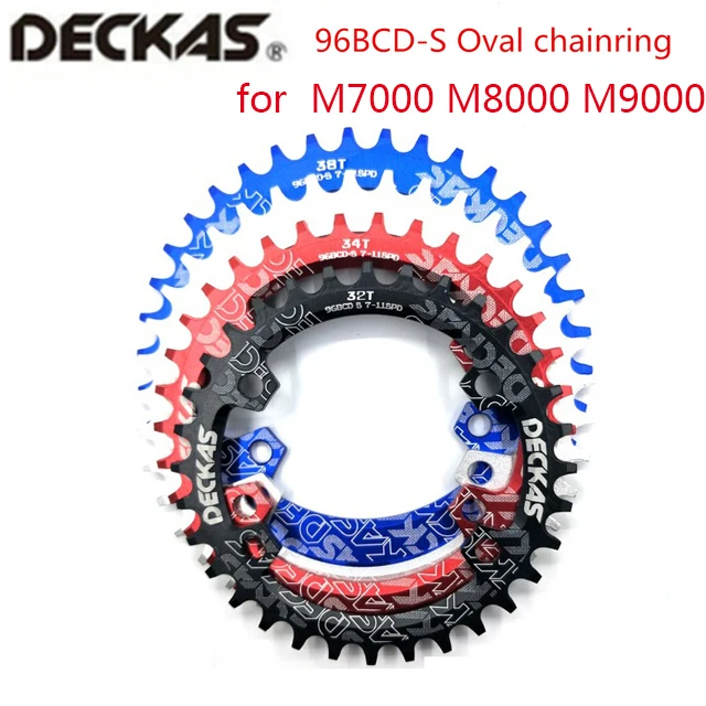 Deckas round Mountain bike bicycle Chainring BCD 96mm 32/34/36/38T