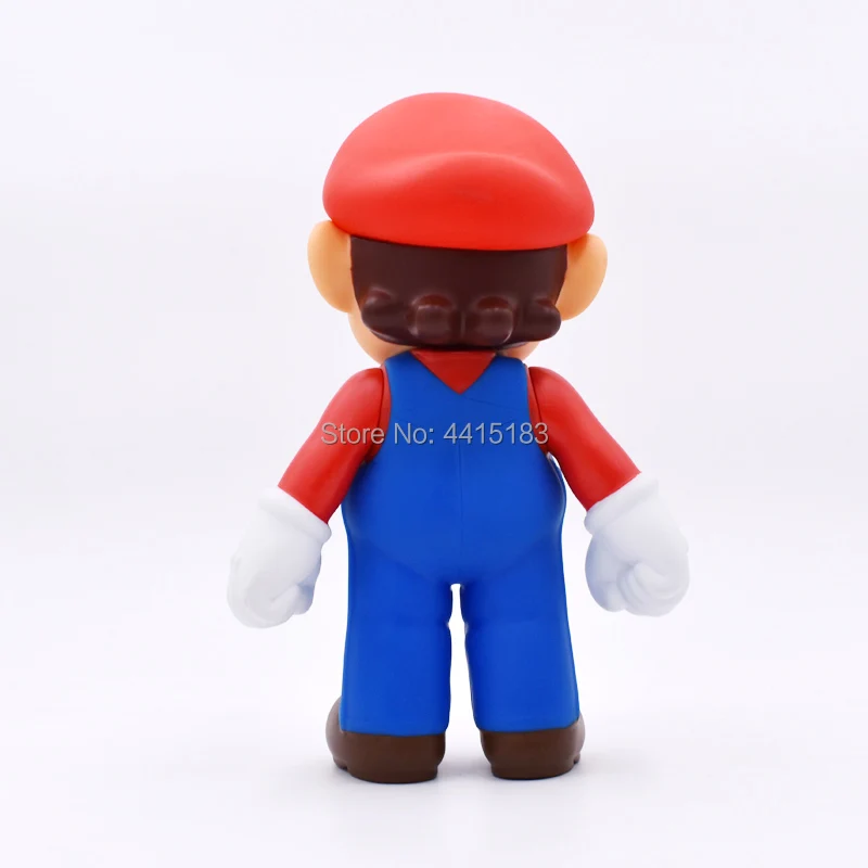 23 см аниме Figura Super Mario Bros Mario ПВХ фигурка куклы Коллекционная модель игрушки для малышей Рождественский подарок для детей