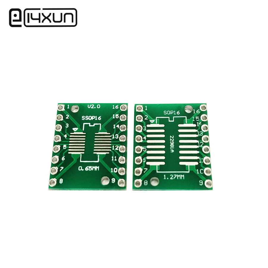 Универсальная Тестовая плата SO16 SOP16 SOIC16 SSOP16 TSSOP16 MSOP16 2 54 мм/0 65 мм 5 шт. | Обустройство