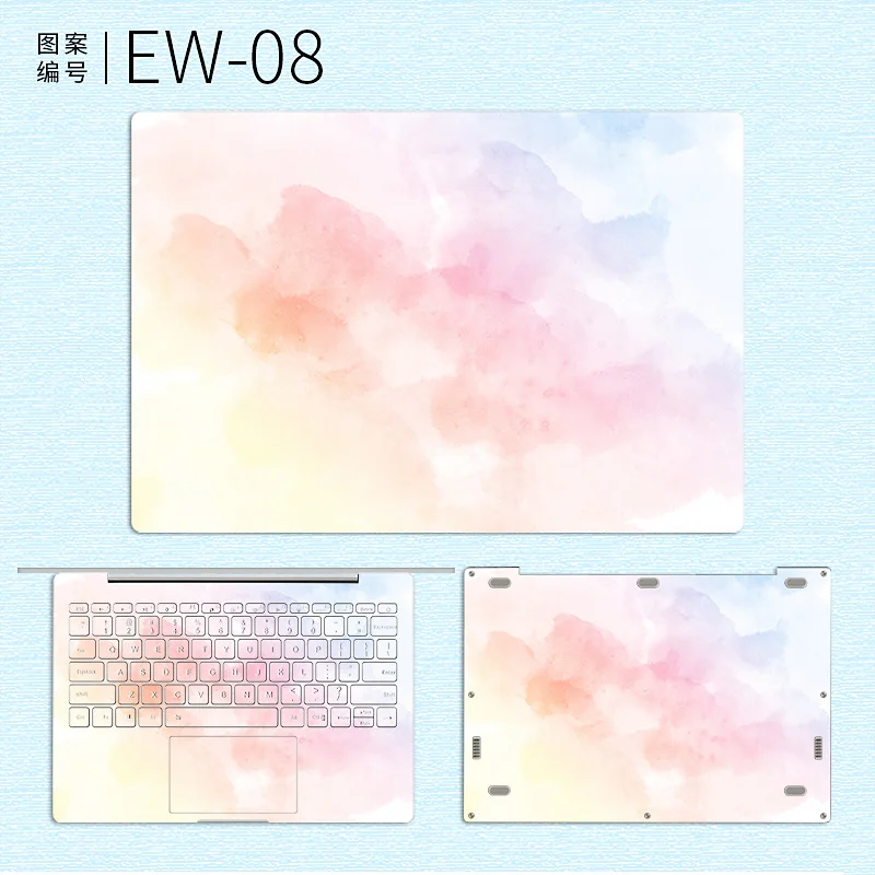 Наклейка для ноутбука Xiaomi Mi Notebook Air 12 13 Pro 15 6 Белая Мраморная Виниловая наклейка