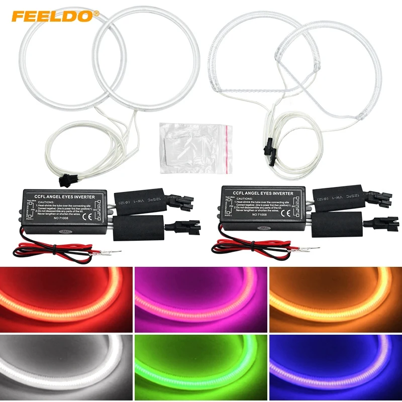 

FEELDO 1Set Car CCFL Angel Eyes Light Halo Rings Kits Light For Lexus IS200/300/ For Toyota Altezza/Altezza Gita (Japan) White
