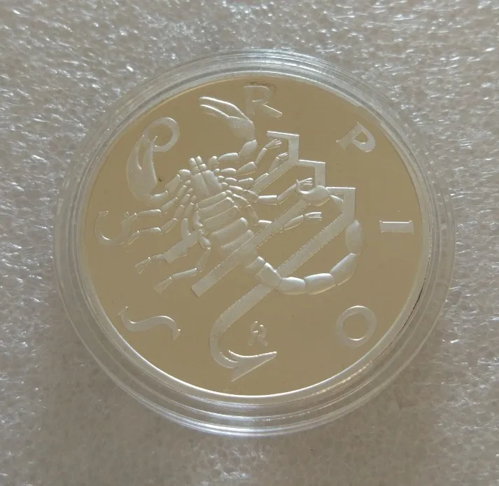 

Scorpio signs of the zodiac medal coin USA DOLLAR EURO BANKNOTE PAPER MONE