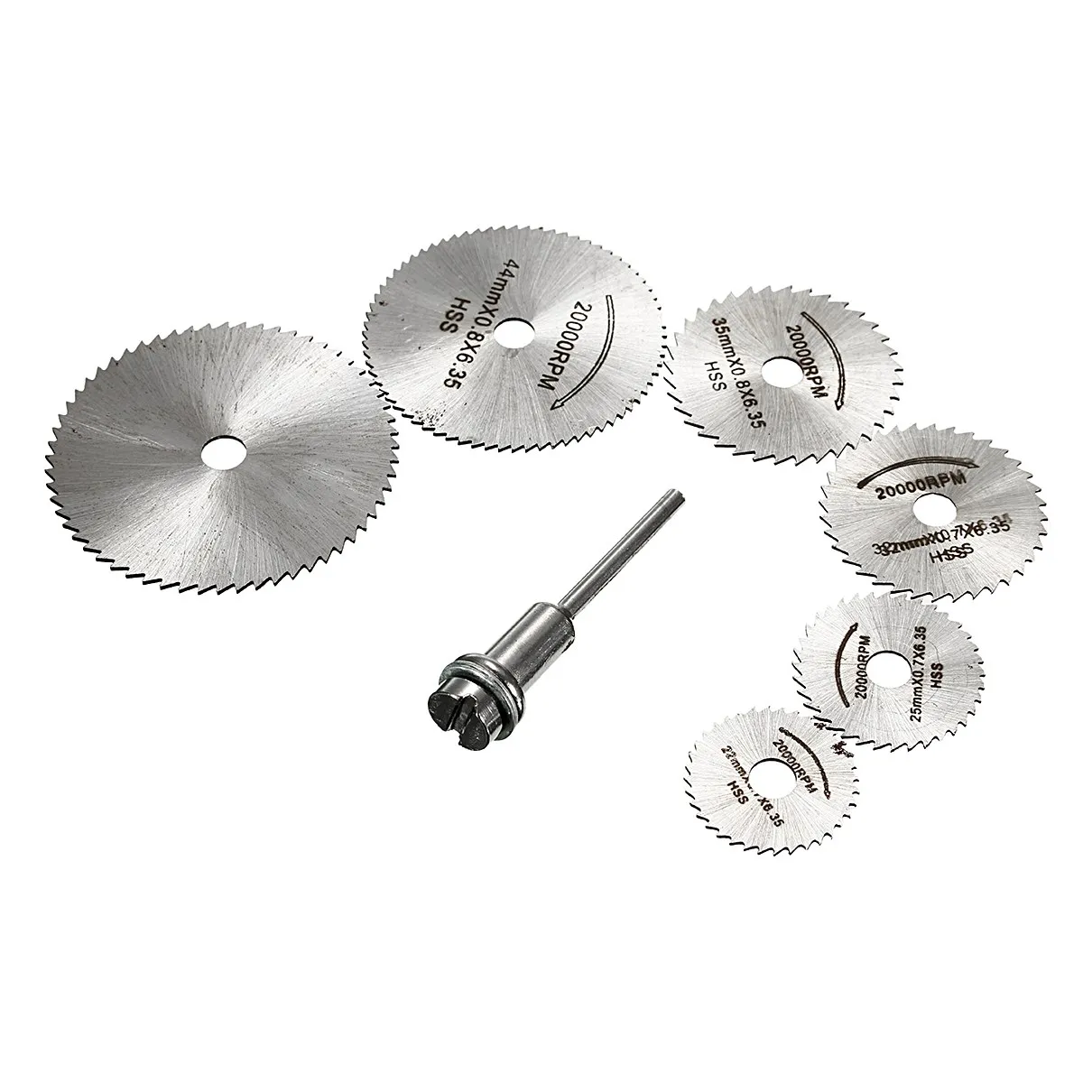 Buy 7pcs/set HSS Circular Stainless Steel Saw Blades