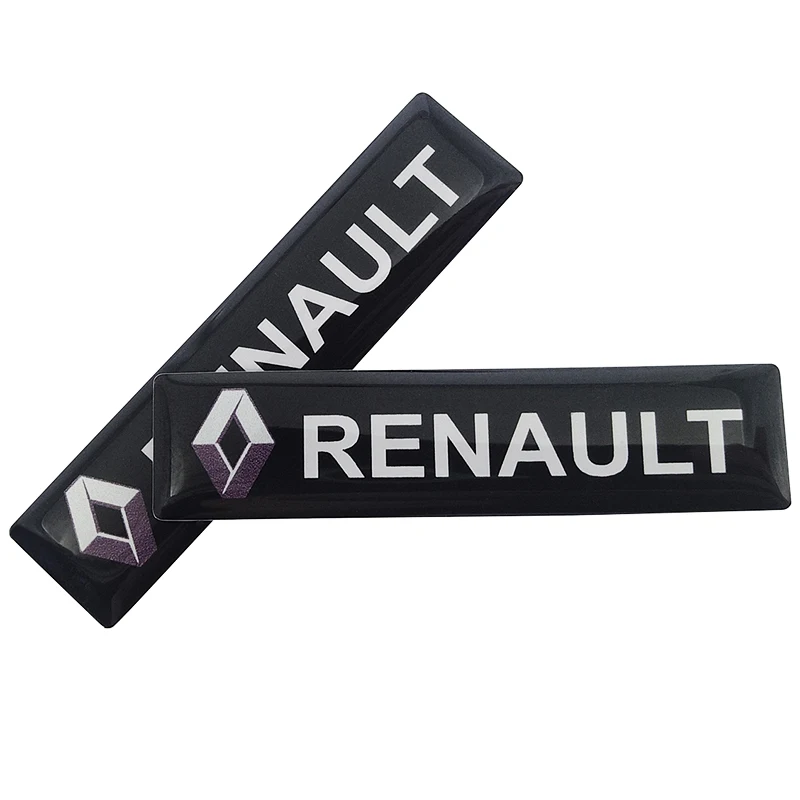 2 шт. наклейки для украшения автомобиля 3D эмблема значок наклейка для Renault Megane 2 3 Duster Logan Clio Laguna 2 Captur авто аксессуары