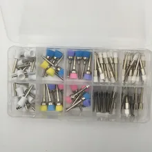 2016 new 80pcs dentist tool kit Pieces Dental Polishing Brush Polisher Prophy Rubber Cup Latch Colorful Buff Nylon Bristles