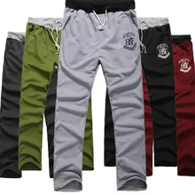 Одежда для мужчин, повседневные спортивные свободные штаны для отдыха, мужские брюки, брендовые футбольные штаны, хлопковые мужские штаны-шаровары