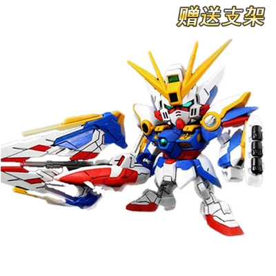 SD Gundam модель милый Единорог Крыло возраст Justice Freedom 00 предназначение панцири Unchained мобильный костюм детские игрушки с держателем - Цвет: 16