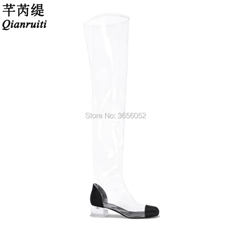 clear jelly rain boots