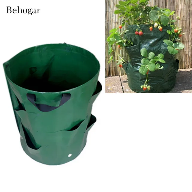Behogar Potato Strawberry Planting Growing Bag Vegetables Planter Behogar Potato Strawberry Planting Growing Bag Vegetables Planter Bags W Handles For Vertical Garden Hanging