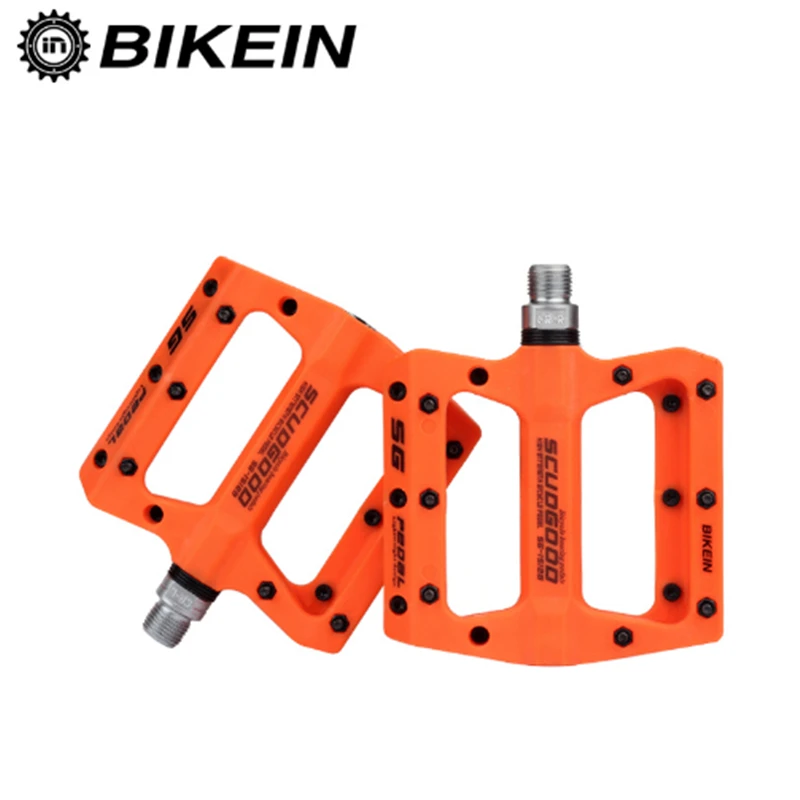 

BIKEIN Mountain Bike Pedal MTB Pedals BMX Bicycle Flat Pedals Nylon Multi-Colors MTB Cycling Sports Ultralight Accessories 355g