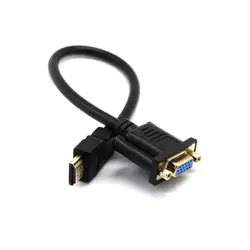 30 см Full HD 1080P HDMI Male to 15 Pin VGA Женский адаптер конвертер кабель шнур, кабель, провод для аксессуары HDTV Kit