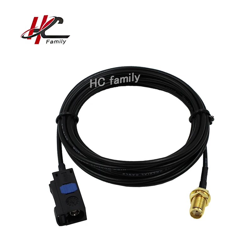 

NEW 3m 118in SMA female to black FAKRA A Jack Cable Assemblies RG174