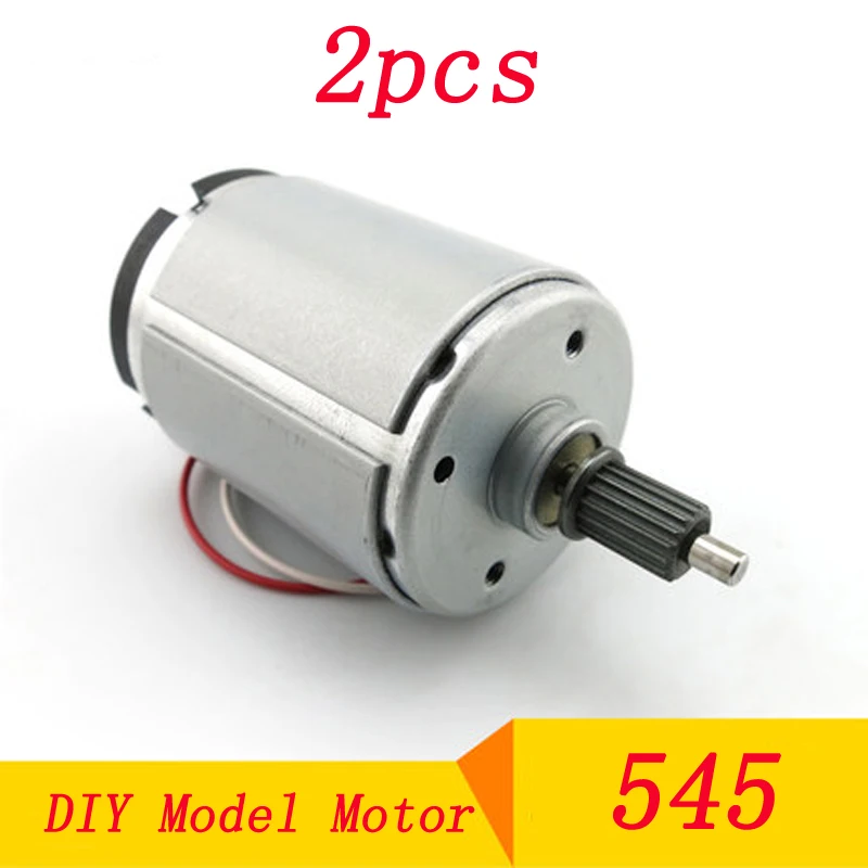 

2pcs DC 12V-24V 545 Motor Silent Large Torque Micro Motor with Shaft Dia 3.17mm for DIY Model Toys Carbon Brush Motor Generator