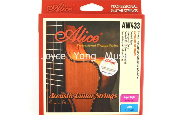 Alice AW433P акустическая гитара искусственное и с покрытием 85/15 бронзовой обмоткой