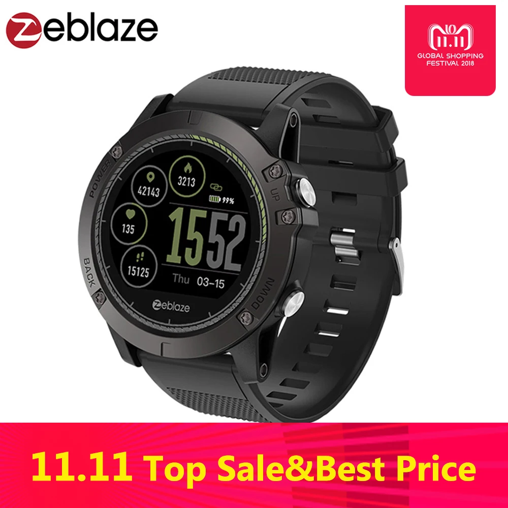 

New Zeblaze VIBE 3 HR Smartwatch IP67 Waterproof Wearable Device Heart Rate Monitor IPS Color Display Sport Smart Watch
