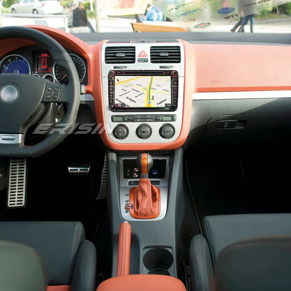 Sale Erisin ES7315V 2 din Android 8.0 OBD 4GB RAM Car DVD GPS DAB  for VW Passat CC Polo GOLF 5 6 Touran 1