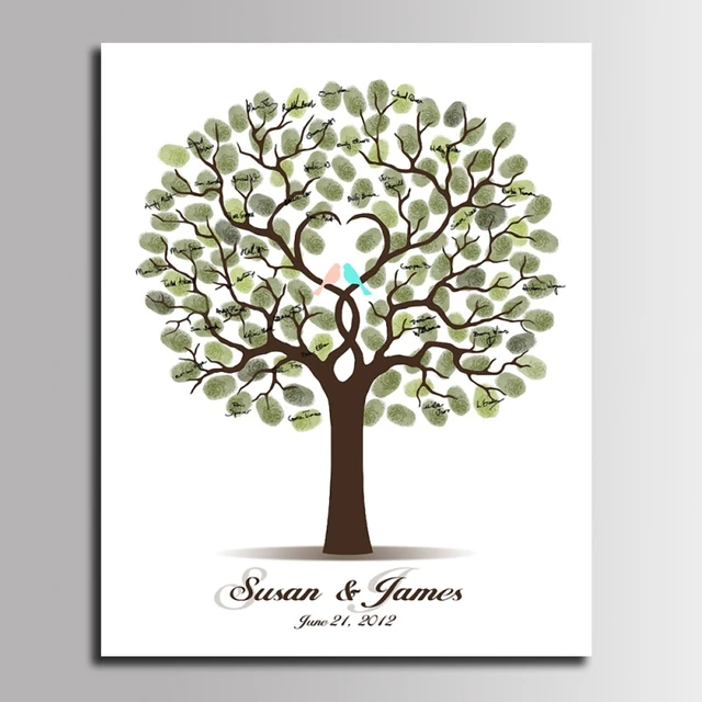 Wedding Love Birds In Tree