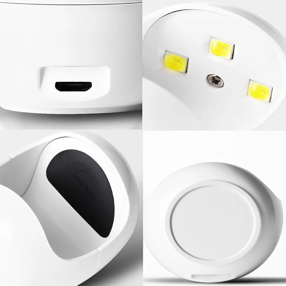 Мини USB УФ-лампа для украшения ногтей, лампа для полимеризации ногтей, сушилка для гель-лака, машина для дизайна ногтей, пластиковый светодиодный УФ-светильник