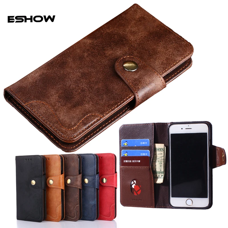 For MEIZU M6 Note Meilan 6 Wallet Flip Stand Book Case Funda Vintage Retro PU Leather Magnetic with Card Pocket | Мобильные телефоны